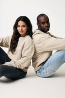 Miniatyrbilde 3 av Desert iqoniq Kruger Resirkulert Bomull Relaxed Fit Collegegenser