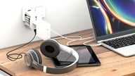 Miniatyrbilde 5 av Hvit Skross World MUV 2-polet med USB C og A Reiseadapter