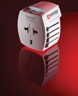 Miniatyrbilde 7 av Hvit Skross World MUV 2-polet med USB C og A Reiseadapter