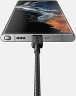 Miniatyrbilde 1 av Grå Anker Flettet Nylon USB-C til USB-C 60W Ladekabel