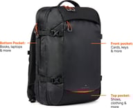 Miniatyrbilde 1 av Svart Nordic Drift RCS Travel Ryggsekk 25L