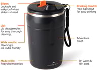 Miniatyrbilde 1 av Svart Nordic Drift Trail RCS Låsbar og lekkasjesikker kaffekopp 35