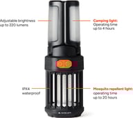 Miniatyrbilde 1 av Svart Nordic Drift Titan bærbar campinglykt mot mygg