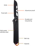 Miniatyrbilde 1 av Svart Nordic Drift Adventure foldekniv