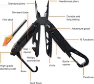 Miniatyrbilde 1 av Svart Nordic Drift Adventure Multi-funksjontang