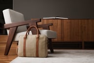 Miniatyrbilde 6 av Beige Vinga Bosler RCS Resirkulert Kanvas PC-veske