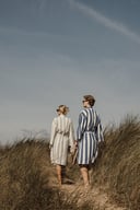 Miniatyrbilde 1 av Beige Vinga Ornos GRS Resirkulert Bomull og Polyester Hamam S/M Badekåpe