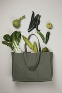 Miniatyrbilde 3 av Grønn Vinga Hilo Maxi 467 g/m2 AWARE Resirkulert Kanvas 32L Toteveske