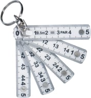 Miniatyrbilde 2 av Hvit XD Collection Mini 50 cm Sammenleggbar Målestokk Nøkkelring