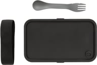 Miniatyrbilde 2 av Grå XD Collection GRS Resirkulert PP Matboks med Spork