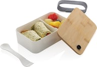 Miniatyrbilde 1 av Hvit XD Collection RCS Resirkulert PP Matboks med Bambuslokk