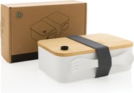 Miniatyrbilde 6 av Hvit XD Collection RCS Resirkulert PP Matboks med Bambuslokk