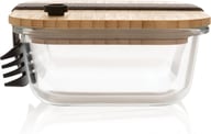 Miniatyrbilde 3 av Gjennomsiktig XD Collection Lunsjboks i Glass med Bambuslokk