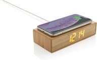 Miniatyrbilde 1 av Brun XD Collection Bambus Vekkerklokke med 5W  Ladeplate