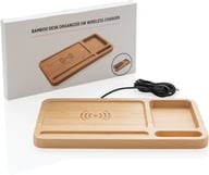 Miniatyrbilde 4 av Brun XD Collection Bambus Skrivebordsorganisator med 5W Ladeplate