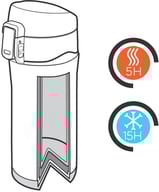 Miniatyrbilde 6 av Blå XD Collection 300 ml RCS Resirkulert Stål Lettlåst Termokopp