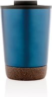 Miniatyrbilde 1 av Blå XD Collection 300 ml GRS Resirkulert Stål og PP Termokopp med Kork