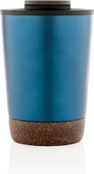 Miniatyrbilde 2 av Blå XD Collection 300 ml GRS Resirkulert Stål og PP Termokopp med Kork