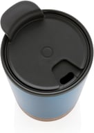 Miniatyrbilde 4 av Blå XD Collection 300 ml GRS Resirkulert Stål og PP Termokopp med Kork