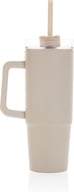 Miniatyrbilde 3 av Beige XD Collection Tana 900 ml RCS Resirkulert Plast Termokopp med Håndtak