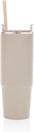 Miniatyrbilde 4 av Beige XD Collection Tana 900 ml RCS Resirkulert Plast Termokopp med Håndtak