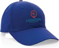 Miniatyrbilde 7 av Blå XD Collection Impact 190 g/m2 Resirkulert Bomull 6-panels Caps