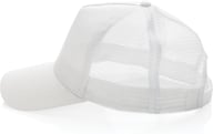 Miniatyrbilde 3 av Hvit XD Collection Impact AWARE 190 g/m2 Resirkulert Bomull 5-Panels Trucker Caps
