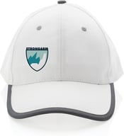 Miniatyrbilde 7 av Hvit XD Collection Impact AWARE 280 g/m2 Resirkulert Bomull Kontrast 6-Panels Caps