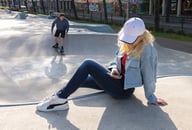 Miniatyrbilde 8 av Hvit XD Collection Impact AWARE 280 g/m2 Resirkulert Bomull Kontrast 6-Panels Caps