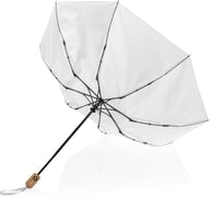 Miniatyrbilde 2 av Hvit XD Collection Impact AWARE 190T RPET 21" Bambus Automatisk Sammenleggbar Paraply