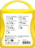Miniatyrbilde 1 av Gjennomsiktig gul MyKit Førstehjelpssett Bil