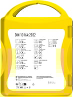 Miniatyrbilde 2 av Gjennomsiktig gul MyKit DIN-godkjent Førstehjelpssett Bil