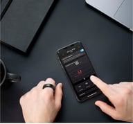 Miniatyrbilde 3 av Solid svart Prixton Orbyt Smartring