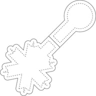 Miniatyrbilde 2 av Hvit RFX Snøflak Magnetrefleks