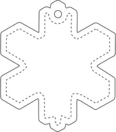 Miniatyrbilde 2 av Hvit RFX Snøflak TPU Mykrefleks