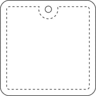 Miniatyrbilde 2 av Hvit RFX Firkantet Mykrefleks