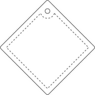 Miniatyrbilde 2 av Hvit RFX Diamant Stor Mykrefleks