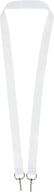 Miniatyrbilde 2 av Hvit Leia RPET Nøkkelbånd med 2 Kroker