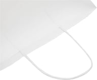 Miniatyrbilde 5 av Hvit Papirpose Medium (25 x 11 x 32 cm) 80 g/m2 Kraftpapir med Vridde Håndtak