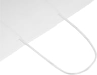 Miniatyrbilde 5 av Hvit Papirpose XL (34 x 20 x 35 cm) 80-90 g/m2 Kraftpapir med Vridde Håndtak