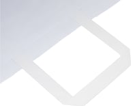 Miniatyrbilde 4 av Hvit Papirpose XL (34 x 20 x 35 cm) 80-90 g/m2 Kraftpapir med Vridde Håndtak