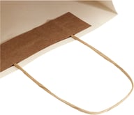 Miniatyrbilde 7 av Offwhite Papirpose Medium (24 x 9 x 32 cm) 150 g/m2 fra Landbruksavfall med Vridde Håndtak