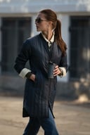 Miniatyrbilde 1 av Navy Nimbus Lindenwood Quiltet Jakke Dame