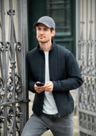 Miniatyrbilde 3 av Navy Nimbus Lindenwood Quiltet Jakke