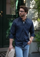 Miniatyrbilde 1 av Indigo Nimbus Torrance Denim Slim Fit Skjorte