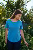 Miniatyrbilde 3 av Dusty Indigo Neutral Halvlange Ermer T-skjorte Dame