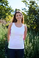 Miniatyrbilde 3 av Hvit Neutral Dame Singlet