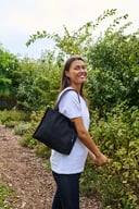 Miniatyrbilde 1 av Hvit Neutral Liten Panama bomullspose