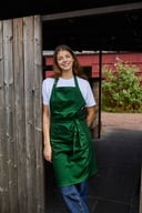 Miniatyrbilde 1 av Flaskegrønn Neutral Kjøkkenforkle