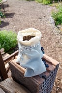 Miniatyrbilde 2 av Natur Neutral Bomullspose med snor (5-pakning)